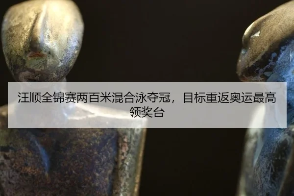 汪顺全锦赛两百米混合泳夺冠，目标重返奥运最高领奖台